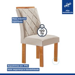 Conjunto Mesa Tampo Redondo Plus Vidro Kansas 100cm 4 Cadeiras Arthus - 5