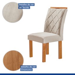 Conjunto Mesa Tampo Redondo Plus Vidro Kansas 100cm 4 Cadeiras Arthus - 6