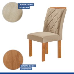 Conjunto Mesa Tampo Redondo Plus Vidro Kansas 100cm 4 Cadeiras Arthus - 6