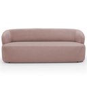 Ver imagem 3 de Sofá 2 Lugares Orgânico para Sala de Estar Living 170cm Heidy F04 Veludo Rosê - Lyam Decor