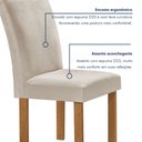 Ver imagem 6 de Conjunto Mesa Tampo Redondo Pluis Vidro Kansas 100cm 4 Cadeiras Canela