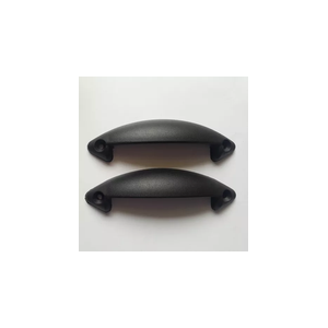 Puxador Cama Box Baú Reforçado Preto 2 Unidades Acompanha Parafuso 3,5x25mm