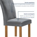 Ver imagem 6 de Conjunto Mesa Tampo Redondo Pluis Vidro Kansas 100cm 4 Cadeiras Canela