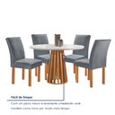 Ver mais imagens de Conjunto Mesa Tampo Redondo Pluis Vidro Kansas 100cm 4 Cadeiras Canela