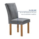 Ver imagem 5 de Conjunto Mesa Tampo Redondo Pluis Vidro Kansas 100cm 4 Cadeiras Canela