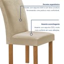 Ver imagem 6 de Conjunto Mesa Tampo Redondo Pluis Vidro Kansas 100cm 4 Cadeiras Canela