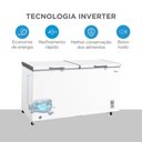 Ver imagem 3 de Freezer Midea Horizontal Inverter Mdrc698 508 Litros Bivolt
