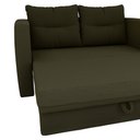 Ver imagem 4 de Sofá Cama 2 Lugares Casal 1,50 Mts Veludo Luma Matrix Cor:veludo Turkey Marrom