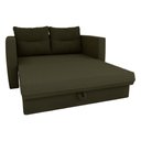 Ver imagem 3 de Sofá Cama 2 Lugares Casal 1,50 Mts Veludo Luma Matrix Cor:veludo Turkey Marrom