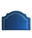 Ver imagem 1 de Cabeceira Provençal Solteiro Azul Escuro Courino com Tachas