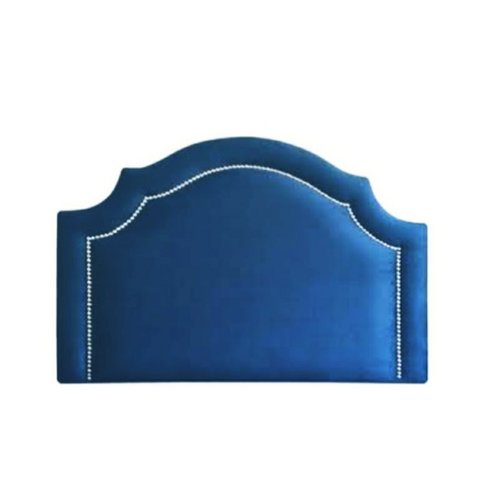 Cabeceira Provençal Solteiro Azul Escuro Courino com Tachas