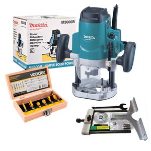 Tupia Coluna Makita Mt 1650W M3600B Profissional 12Mm 220V
