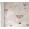 Papel de Parede Balãozinho Menina Infantil Rosa para Quarto de Bebê M² Vr56 - 2