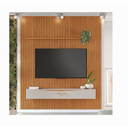 Ver imagem 1 de Painel Riso Ripado 2,40x2,07cm com Nicho Jcm Cinamomo/off
