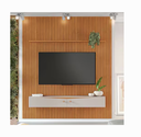 Ver imagem 1 de Painel Riso Ripado 2,40x2,07cm com Nicho Jcm Cinamomo/off