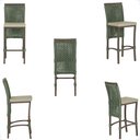 Ver imagem 5 de Mesa Bistrô e 2 Banquetas Roma Marrom Corda Náutica Estofado 7 Trama Original