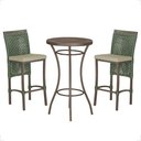 Ver imagem 1 de Mesa Bistrô e 2 Banquetas Roma Marrom Corda Náutica Estofado 7 Trama Original