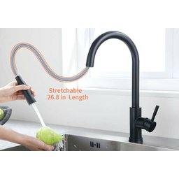 Torneira Cozinha Gourmet Misturador Sensor Toque 6804p Preta Luuk Young - 5