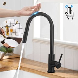 Torneira Cozinha Gourmet Misturador Sensor Toque 6804p Preta Luuk Young - 2