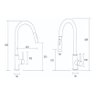Torneira Cozinha Gourmet Misturador Sensor Toque 6804p Preta Luuk Young - 8