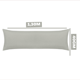Fronha Body Pillow Toque Acetinado - Cimento Queimado - 3