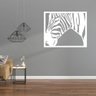 Quadro de Parede Zebra em Mdf Branco - 2