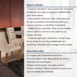 Conjunto Mesa Redonda com Vidro e 6 Cadeiras Tampo 120cmx120cm Barcelona Yescasa - 13