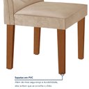Ver mais imagens de Conjunto Mesa Redonda com Vidro e 6 Cadeiras Tampo 120CMX120CM Barcelona Yescasa