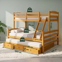 Ver imagem 2 de Cama Treliche Casal Casal Madeira Maciça 3 Gavetas:Mel