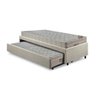 Bicama Box Solteiro Linho Bege 88x188 com Dois Colchões Airtech Molas Ensacadas Ortobom - 9
