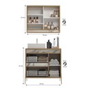 Ver imagem 2 de Gabinete de Banheiro 80cm com Cuba e Armário Ref 821 Cewal - Itapuã/thassos