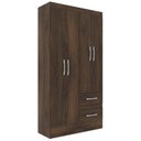 Ver imagem 3 de Guarda Roupas Solteiro 4 Portas 2 Gavetas Conde