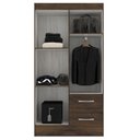 Ver imagem 2 de Guarda Roupas Solteiro 4 Portas 2 Gavetas Conde