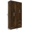 Ver imagem 4 de Guarda Roupas Solteiro 4 Portas 2 Gavetas Conde