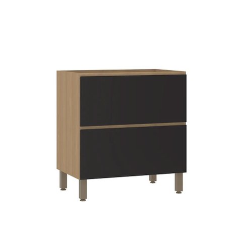 Balcão Modulado 80cm (sem Tampo) Misto 1 Gavetão 1 Porta Slim Luciane