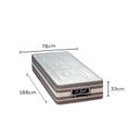 Ver imagem 4 de Colchão Solteiro Sankonfort 33cmx188cmx78cm Le Griff Molas Ensacadas