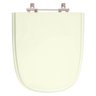 Assento Sanitário Tampa de Vaso Madeira MDF Laqueado Ibiza para bacia Incepa 6lpf - Bege Claro - 1