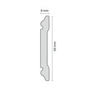 Ver imagem 3 de Roda Meio Perfil de Poliestireno CW12 Branco Homestar
