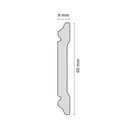 Ver imagem 3 de Roda Meio Perfil de Poliestireno Cw12