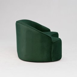 Sofá Curvo Montserrat 210cm 03 Lugares Veludo Verde - CasaePoltrona - 8