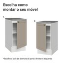 Ver imagem 4 de Balcão de Cozinha 40 cm 1 Porta Branco/Crema Vik Madesa