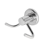 Gancho Cabide Duplo Banheiro Toalha Aço Inox Alumínio:Prateado - 2