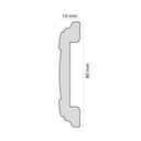 Ver imagem 5 de Roda Meio Perfil de Poliestireno CW13 Branco Homestar