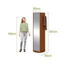 Ver mais imagens de Sapateira Giratória com Espelho Esthela Frassino Lopas