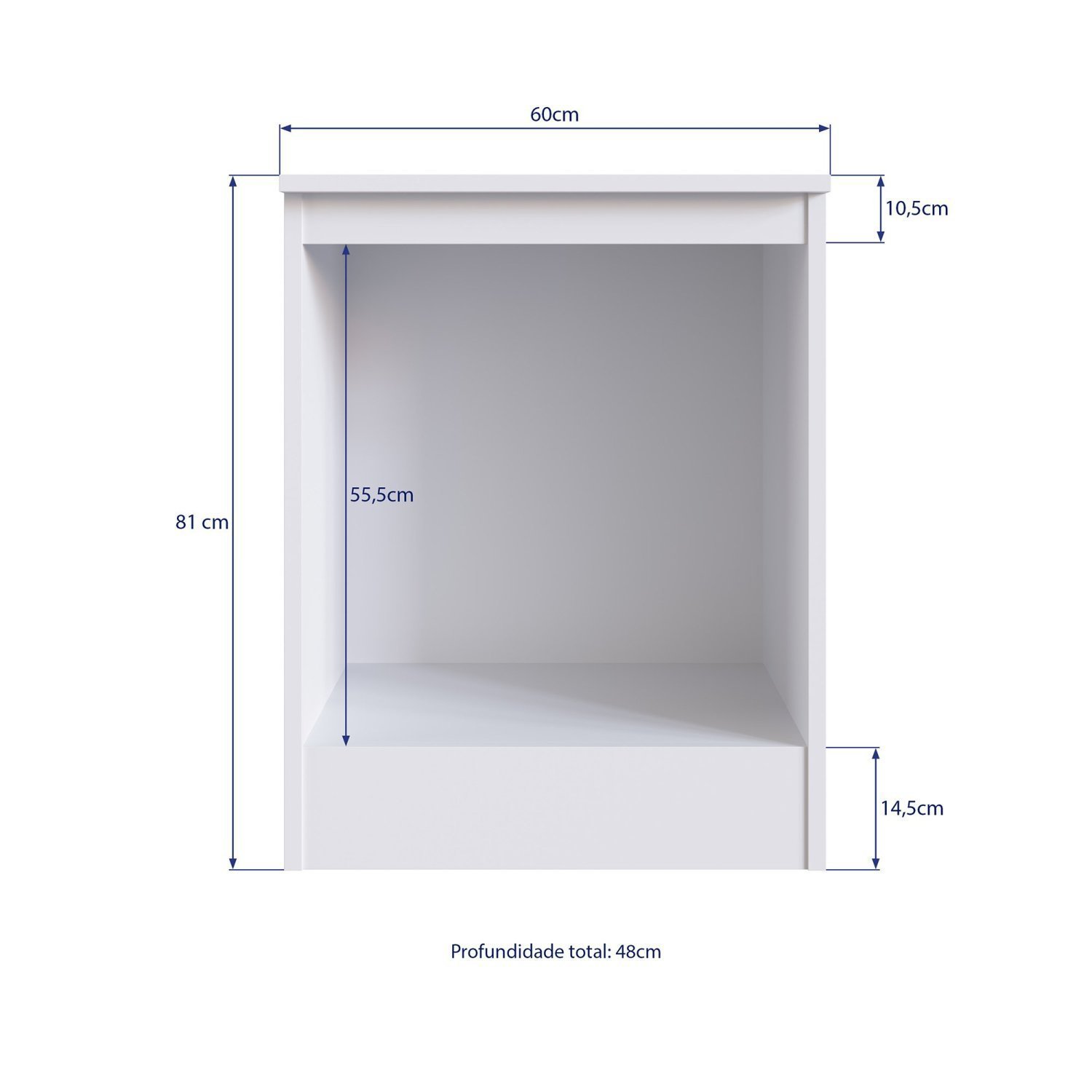 Balcão Multiuso para Fogão e Forno 1 Porta Vitória - 4