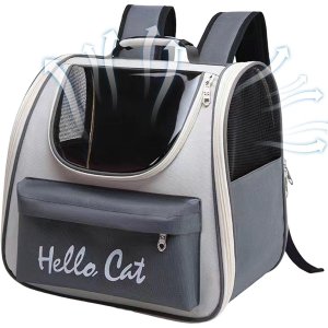 Bolsa Mochila Transporte Gato Pet Animais Estimaçao Passeio Lazer Caminhada Corrida Viagem Bolsos Ve