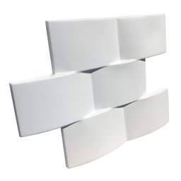 Forma 3D Gesso e Cimento ABS 1mm - Tijolinho Côncavo 36x23 cm - 5