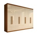 Ver imagem 2 de Guarda-Roupa Casal 8 Portas 4 Gavetas 100% MDF Bege Albert