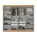 Ver imagem 5 de Guarda-Roupa Casal 8 Portas 4 Gavetas 100% MDF Bege Albert