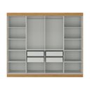 Ver imagem 4 de Guarda-Roupa Casal 8 Portas 4 Gavetas 100% MDF Bege Albert